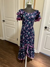 VTG Liberty House Womens Maxi Dress Floral Sz9 SUMMER SALE