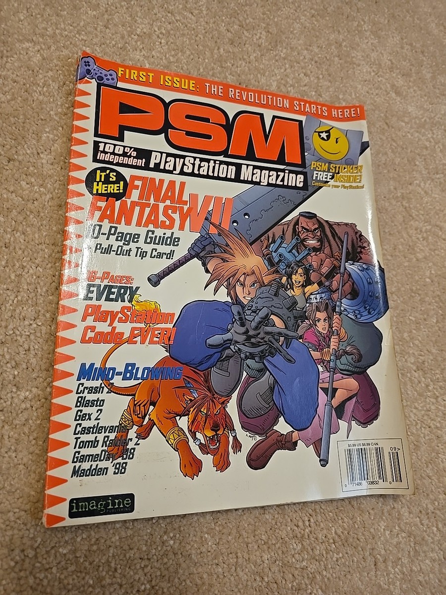 PSM Magazine Premiere 1st Issue Volume #1 1997 FF7 Playstation 1