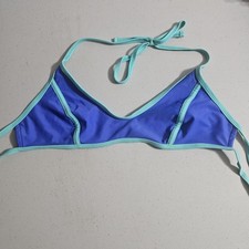 xhilaration Bikini Top, Size Large, Blue/Teal