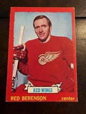 1973-74 Red Berenson O-Pee-Chee hockey card #10 - Detroit Red Wings