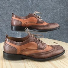 Johnston Murphy 1850 Dress Shoes Mens 10.5 M Oxford Wingtip Brown Lace Up Casual