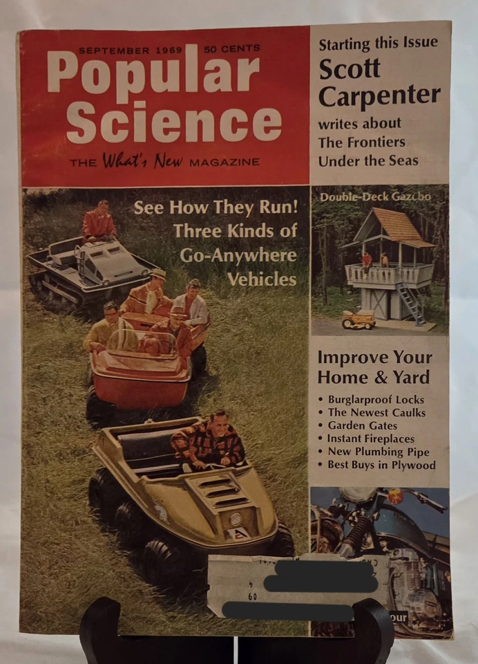 popular science magazine 1969 June - Dec.  (No July) - Image 4 of 4