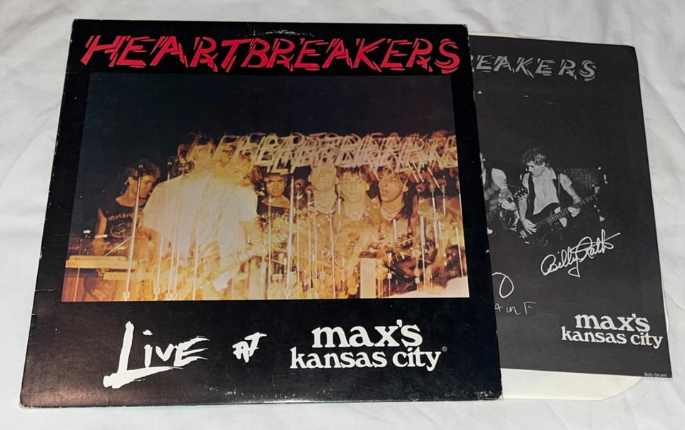 Johnny Thunders Heartbreakers Live At Max's Kansas City LP 1979 w/ Insert Foto 2 de 4
