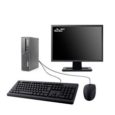 PC Lenovo M910s SFF Bildschirm 22" Intel I3-6100 RAM 64GB SSD 240GB W11 Wifi