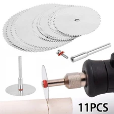 11pcs Mini Circular Saw Blade Electric Grinding Cutting Disc for Rotary Tool