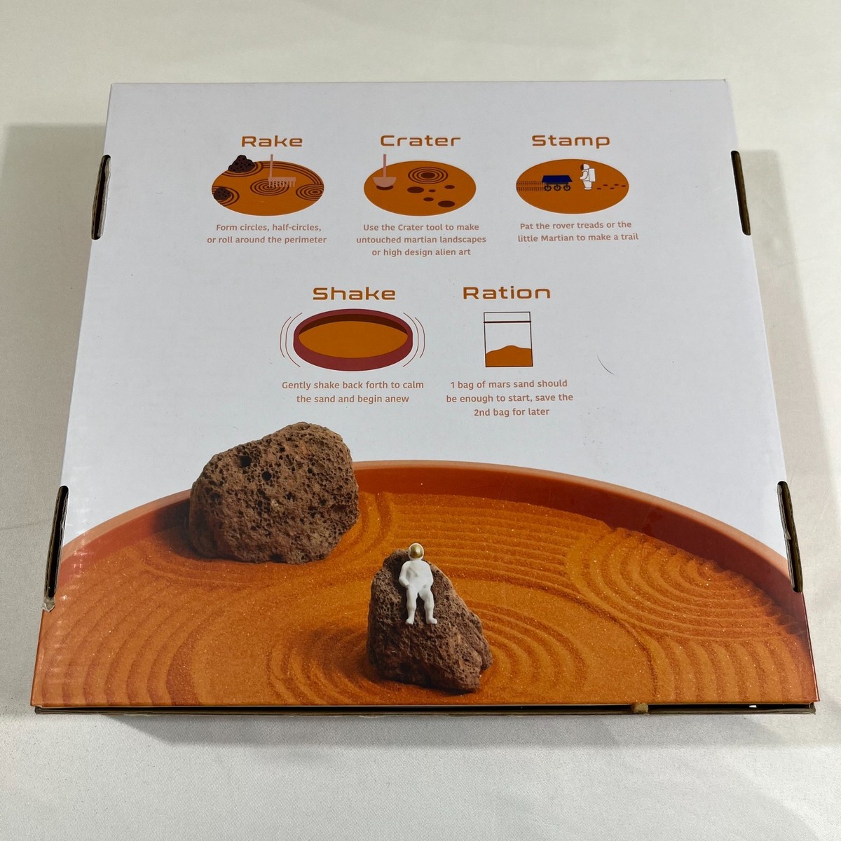 Mars Zen Garden Desktop Sand Kit Spacecore Decor Science Gift Red