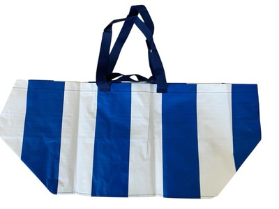 #ad IKEA Striped Bag 19 Gallon Blue White Laundry Storage Beach SACKKARRA $4.00