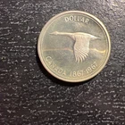 1967 Canada Silver Dollar Flying Goose Centennial Coin 1867-1967 RARE