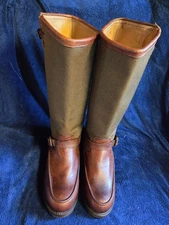 CHIPPEWA BULLHIDE & VIPER CLOTH SNAKE BOOTS  MENS 11 1/2 EE MOCCASIN MAKE OFFER