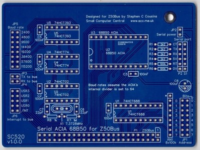 SC520   Serial ACIA (68B50) card