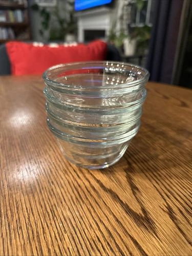 Anchor Hocking Vintage Glass  6oz 177 mL Custard Cup Set Of 4