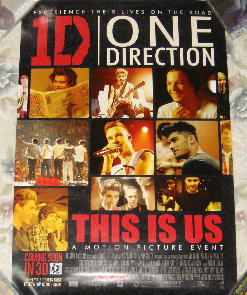 One Direction This Is Us 2013 Taiwan Promo Poster (Best Song Ever