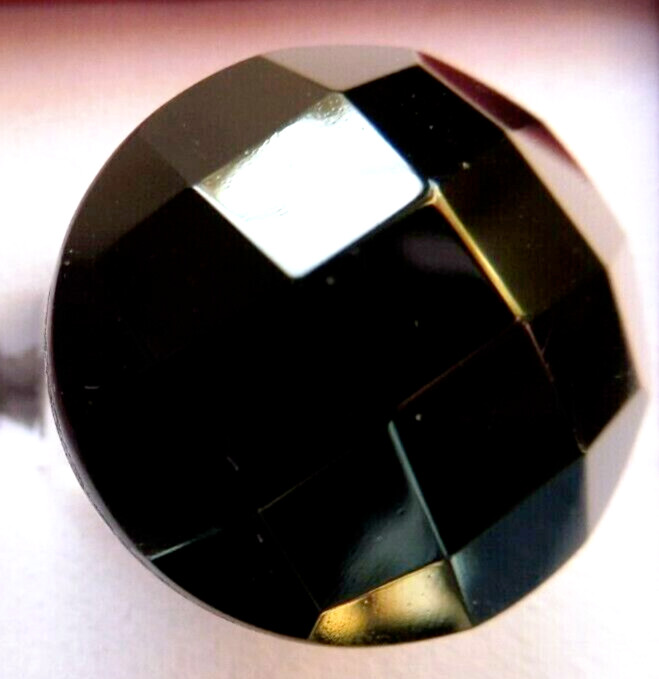Bague en Spinelle biseautée ronde 21mm en Argent massif réglable