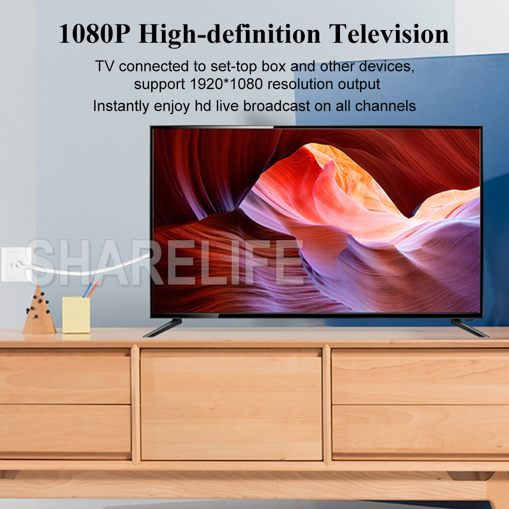 TV Antenna Extension Cable FType to PAL Male Aerial Flylead Cord 1.8m