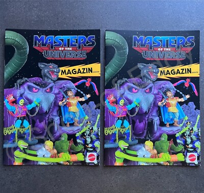    2 x MotU Masters of the Universe Magazin 2023 / 2024 He-Man Skeletor Sammel