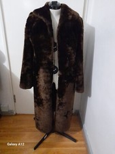 De Bella Elegant Brown Fur Coat, Size 10 Uk Perfect For Winter
