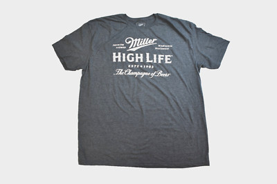 Miller High Life Mens Milwaukee, WI The Champagne Of Beers Shirt New 2XL