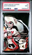PSA MINT 9 1996-97 FLAIR HOT GLOVES 2 MARTIN BRODEUR 