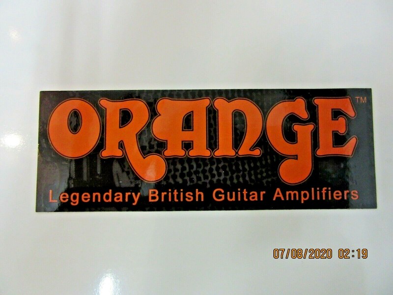 ORANGE BRITISH GUITAR AMPLIFIERS CASE RACK BUMPER STICKER DECAL RARE NICE NEW