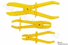 3pcs Flexible Hose Clamps Line Clamp Hose Pinch Off Pliers Set Mixed Sizes NEW