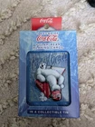 VINTAGE 1998 2 DECKS OF COCA COLA POLAR BEAR PLAYING CARDS COLLECTIBLE TIN