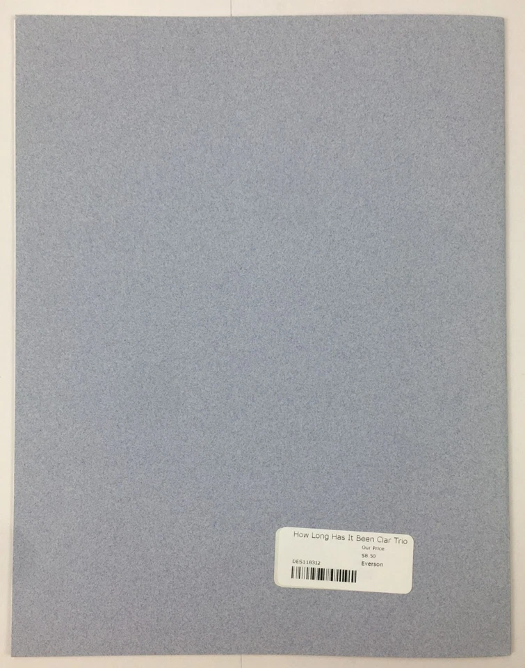 How Long Has It Been Clarinet Trio Piano Sheet Music by Dana F Everson Sacred - Image 4 of 4