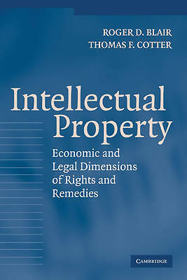 Intellectual Property Economic and Legal Dimensions of Rights and Remedies Blair