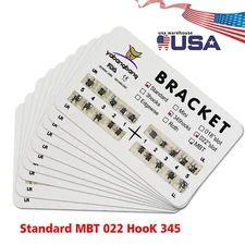 200pcs Ortho Metal Standard MBT 022 Slot 3 4 5 Hooks Brackets Braces TL