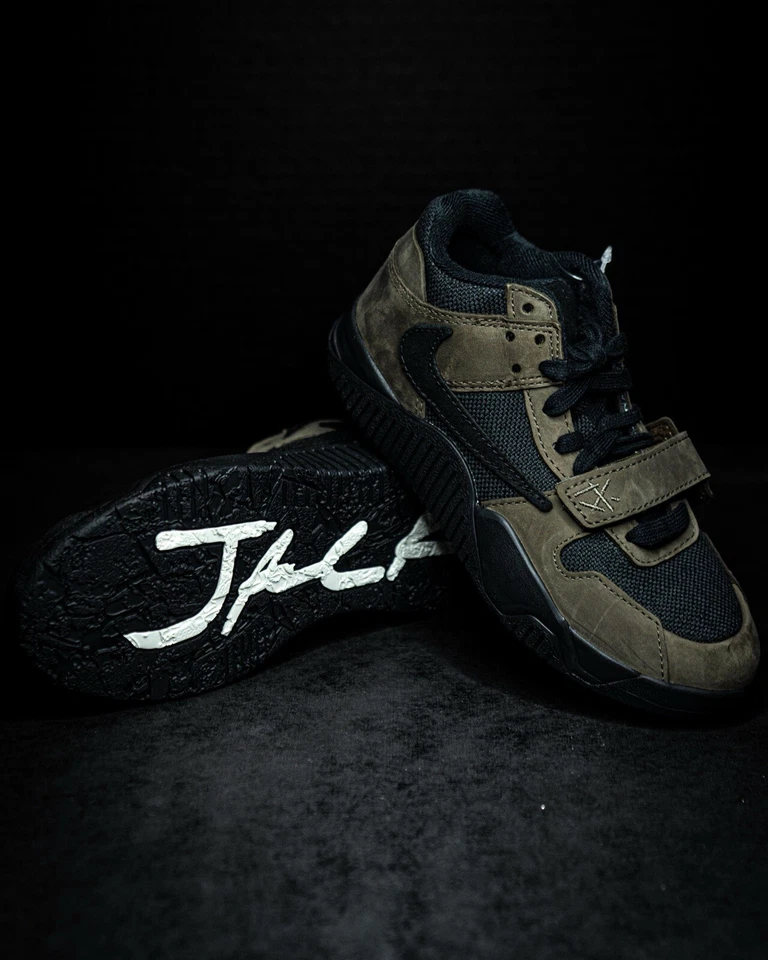 Talla 1Y - Travis Scott x Jordan Jumpman Jack TR Dark Mocha PS (FJ2851-204) ¡NUEVO! Foto 2 de 4