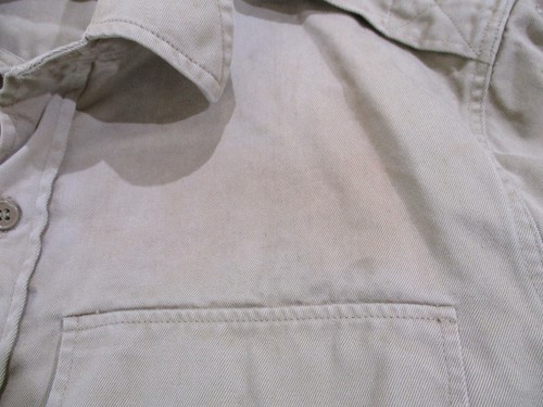 Camisa De Colección Ejército Caqui Cuello Alto Para Hombre 16x33 Marrón Usada - Imagen 4 de 10
