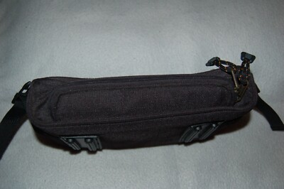 Cullmann flache Vortasche ca. 23x12x5 cm Klettband innen + außen schwarz mit RV