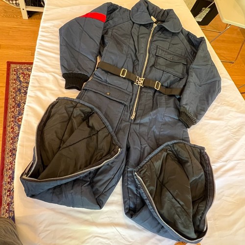 Vintage JC Penney Herren Medium Schneemobil Schneemaschine Anzug blau rot Made in USA - Bild 4 von 11