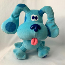 Blues Clues 8" Blue Puppy Plush Machine Wash Nickelodeon Preschool Vtg 1998 Eden