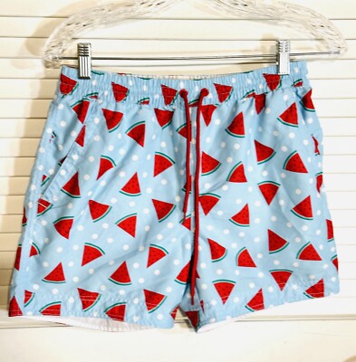 Pac Sun Men s Swim South Beach Trunks Shorts Watermelon Size Small EUC