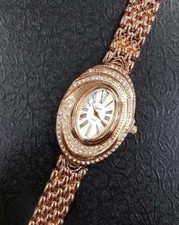 x Orologio Polso Yaki Romans Donna Analogico Quarzo Moda Rosa Brillantato lac