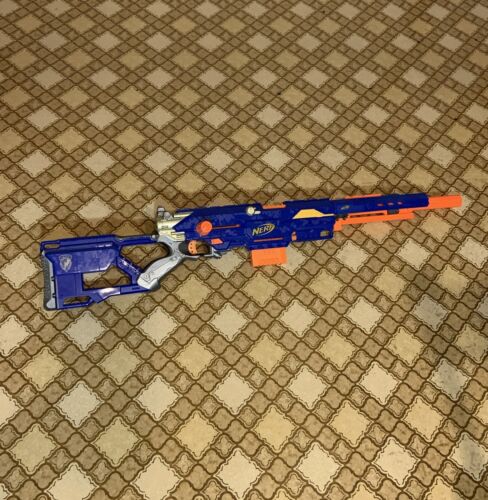 Nerf Longshot CS-6 SNIPER Blaster Dart Gun W/Front Blaster, Bipod & Scope