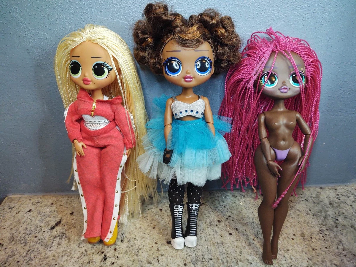 LOL Surprise OMG Fashion Dolls Lot of 3 Dolls Swag Miss Glam Virtuelle Used