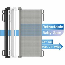 perma child safety 1.4 m white retractable gate