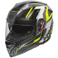 CASCO INTEGRALE VYRUS EM Y17 NERO GRIGIO GIALLO FLUO PREMIER SIZE M