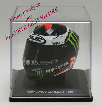 Miniature Casque Jorge Lorenzo MotoGP 2009 - Altaya - Échelle 1/5 - État Parfait