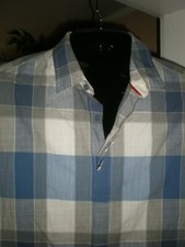 NAUTICA CLASSIC FIT S/S MULTI-COLOR MULTI-CHECKED DRESS SHIRT SZ:M