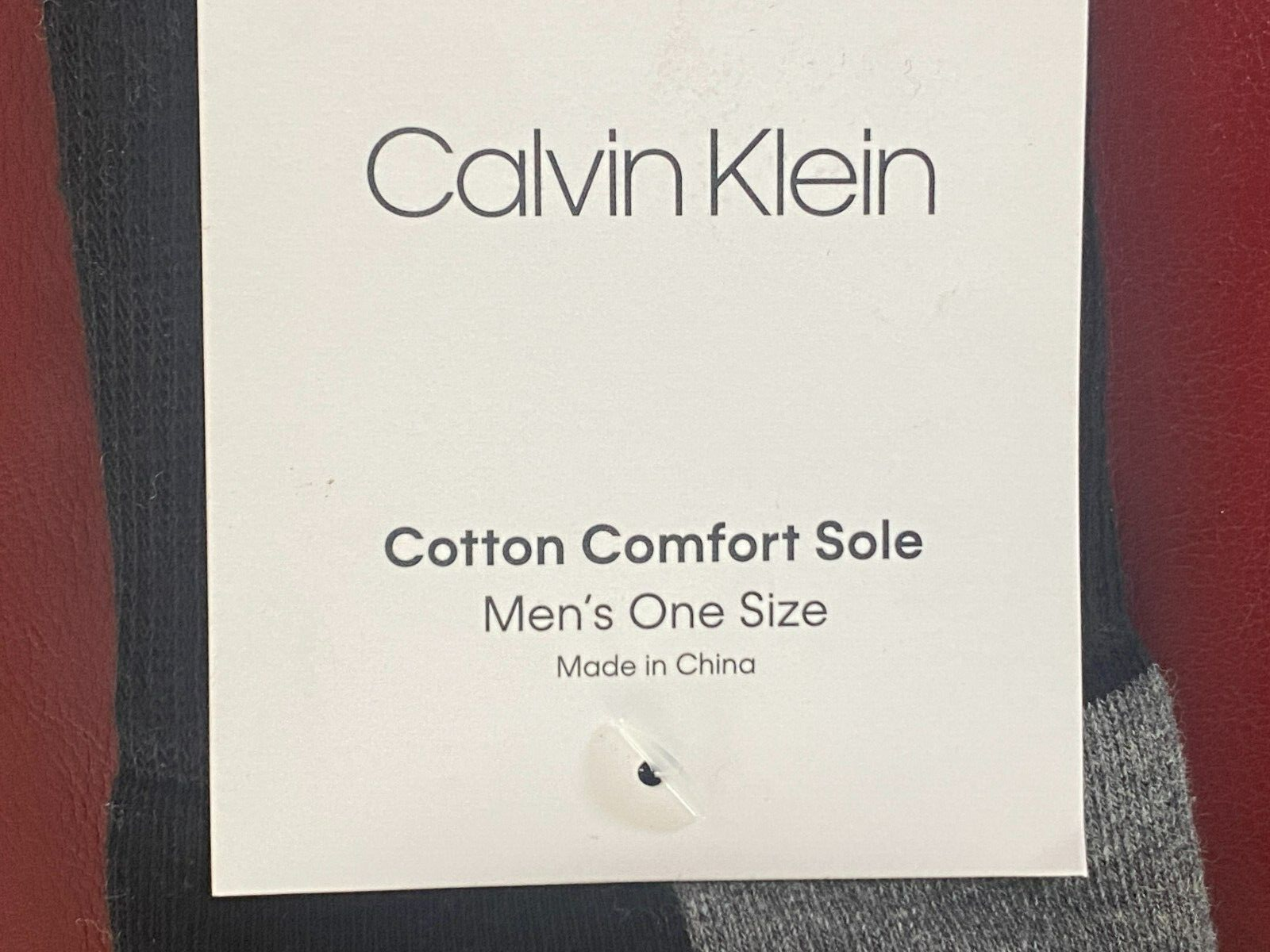 SAOLA Suola comfort in cotone Calvin Klein $14 1 paio nero grigio rosso taglia unica 7 12