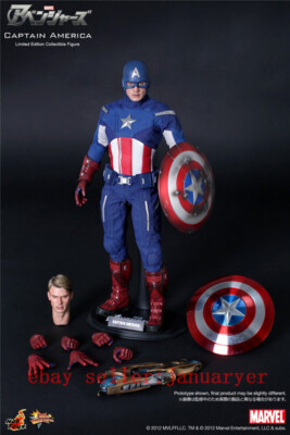 Perfect Hot Toys Mms174 1/6 Avengers 1 Captain America 2.0 Double