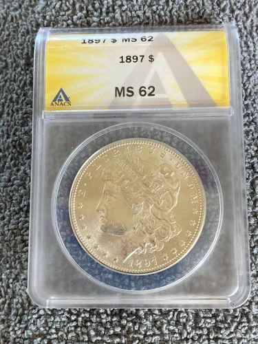1897 P Morgan Silver Dollar MS 62