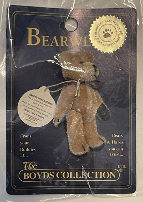 Boyds Collection Bearwear T.F. Wuzzies Teddy Bear Pin - NEW in Package (1999)