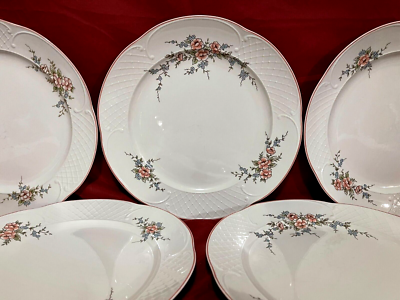 BOCH 薔薇プレート　6枚セット Villeroy & Boch Rosette Set Of 6 Floral Dinner Plates 10 1/2