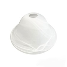Vetro di ricambio paralume diffusore bianco E14 per lampadari abatjour applique