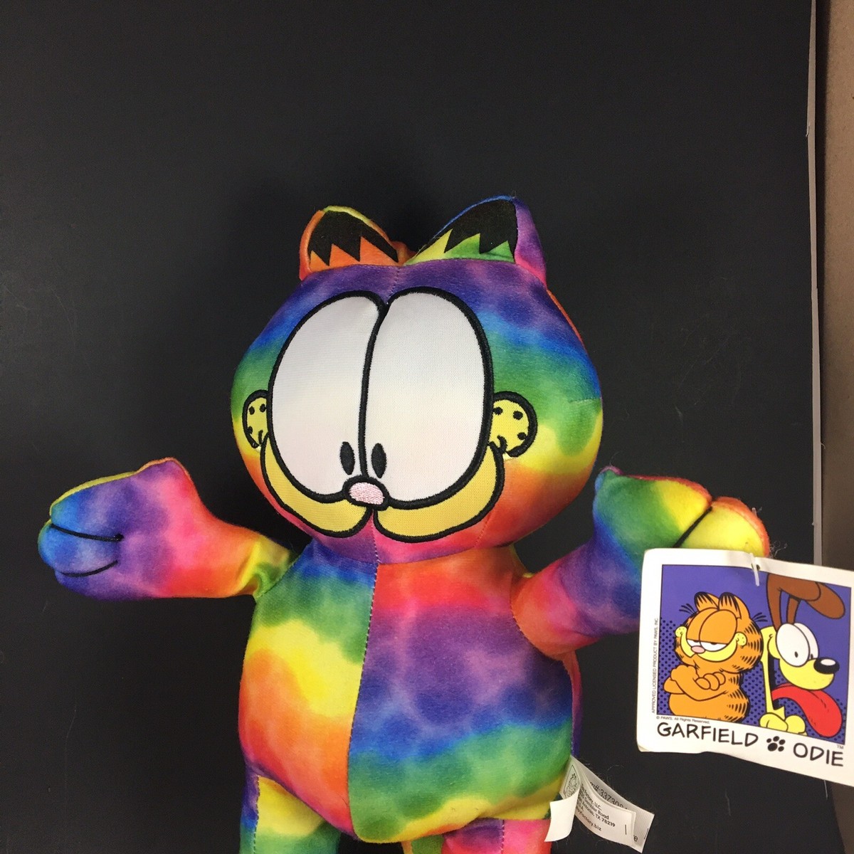 ガーフィールド　パペット Garfield Plush Toy Factory 12” Color Blend Tie-dyed NWT New