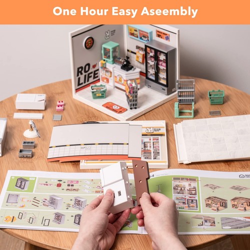 Rolife Super Creator Miniature House Plastic DIY Dollhouse Xmas Gifts 6 Kits - Picture 10 of 24