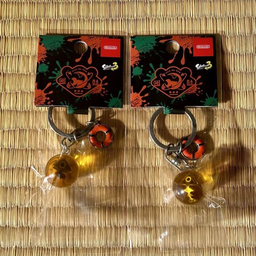 Splatoon 3 SALMON RUN Golden Egg Keychain Set of 2 Nintendo Store